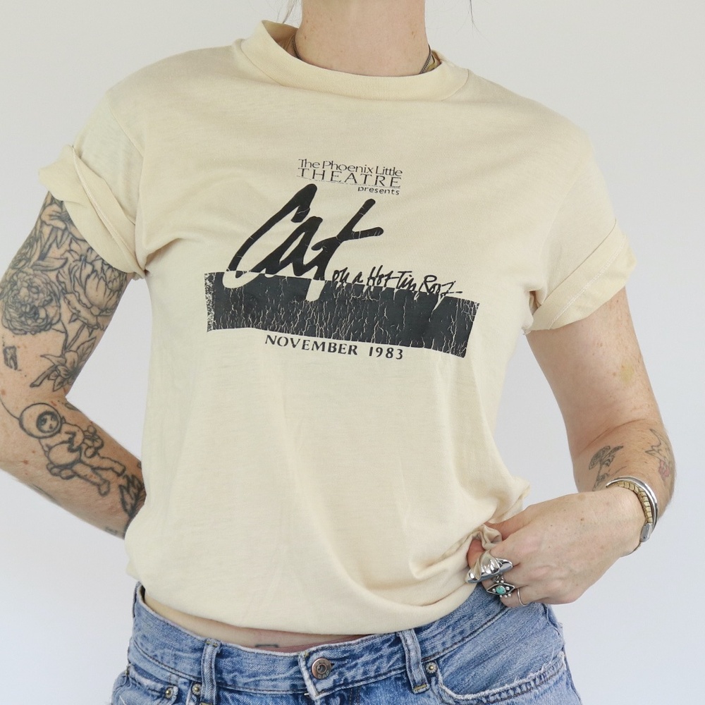 UNISEX - The Phoenix Little Theater VINTAGE 80s Single Stitch T Shirt - Size M